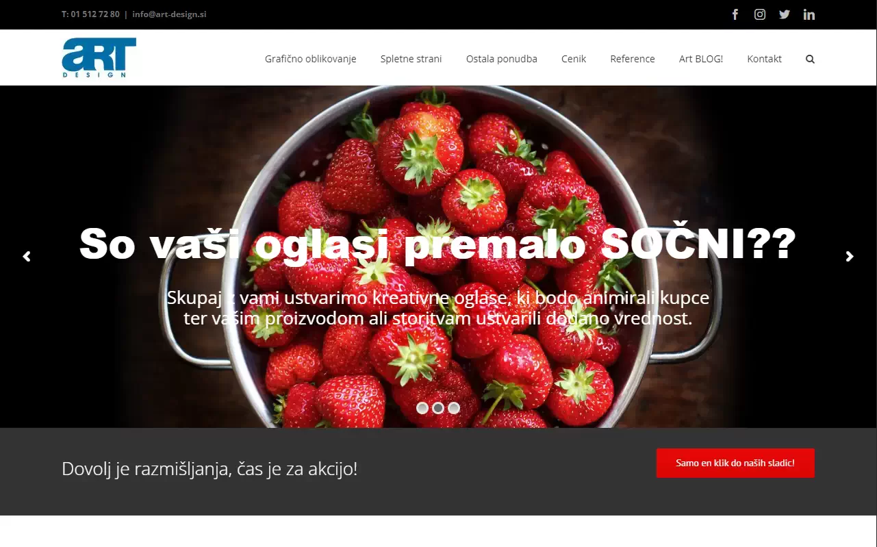 Vzdrževanje, on-site in off-site optimizacija Art design